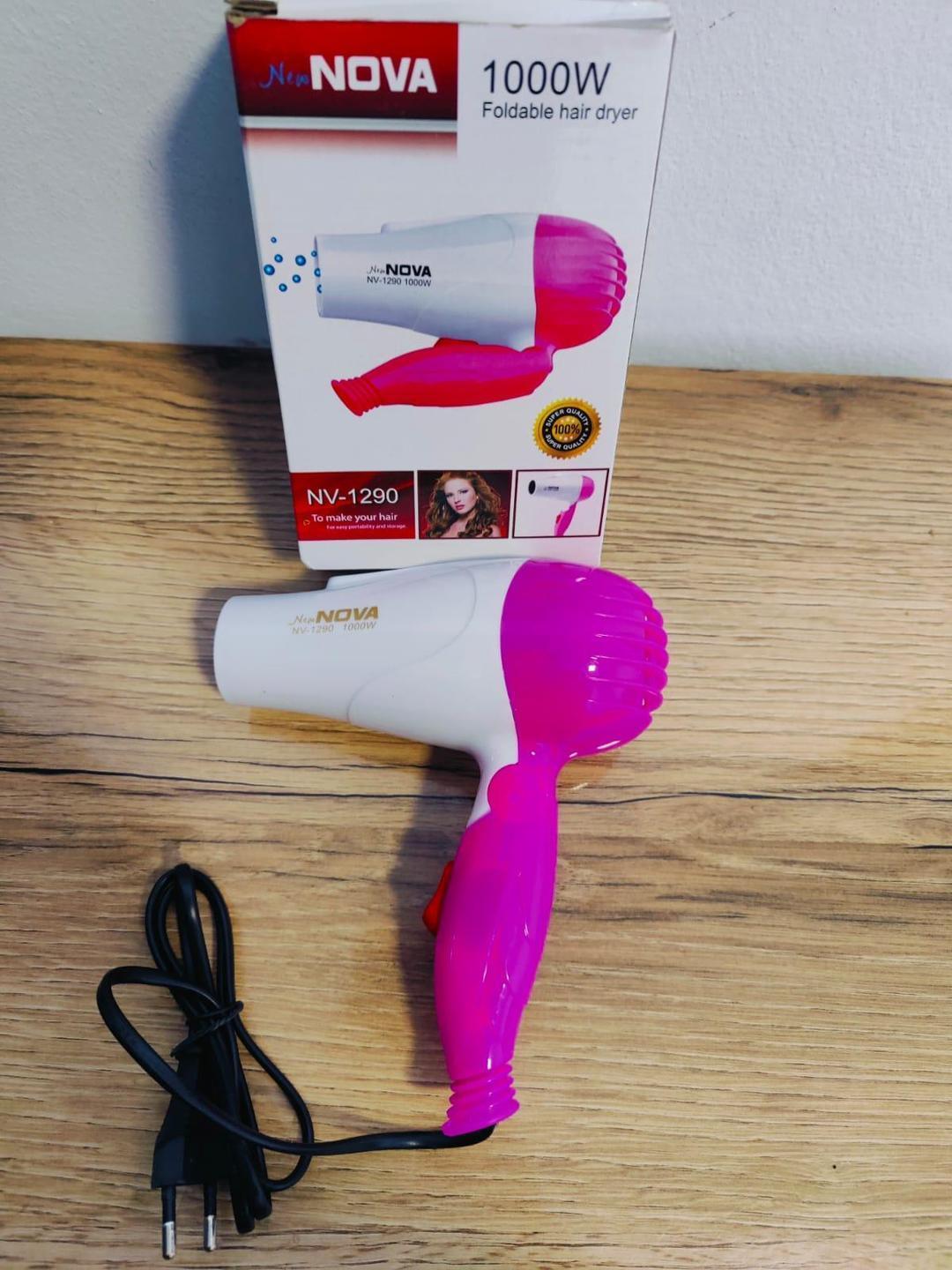 Lightweight Portable Hair Dryer - Fast Drying, 1000 Watts, 1 Pcs