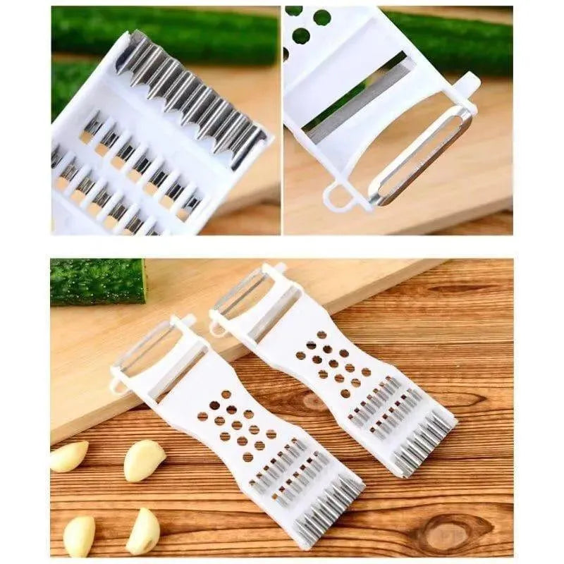 5 in 1 Multipurpose Vegetable Slicer- Cutter- Peeler- Grater, Buy 1 Get 1 Free
