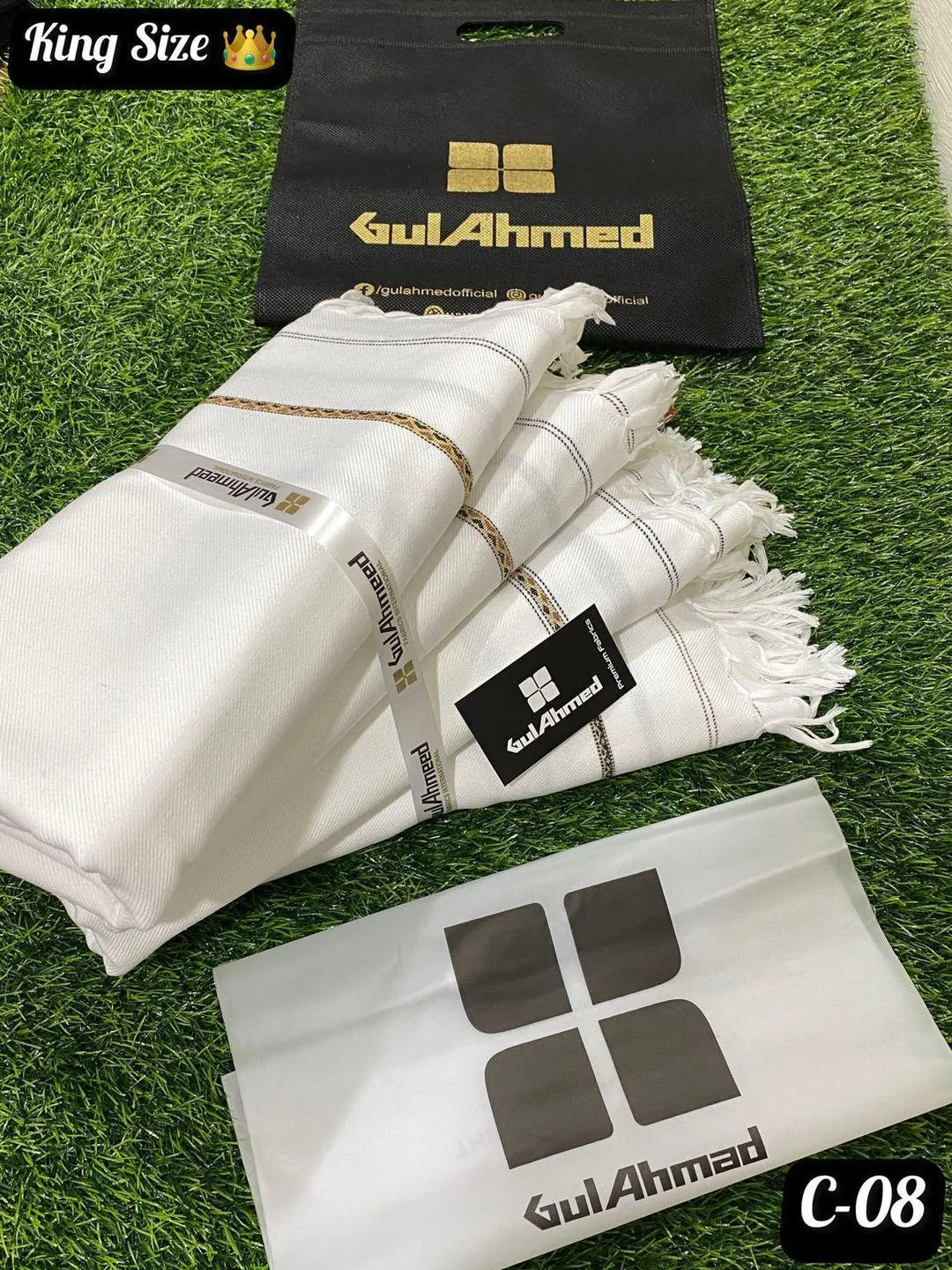 Gul Ahmed 1 Pc Men's Wool Plain Shawl