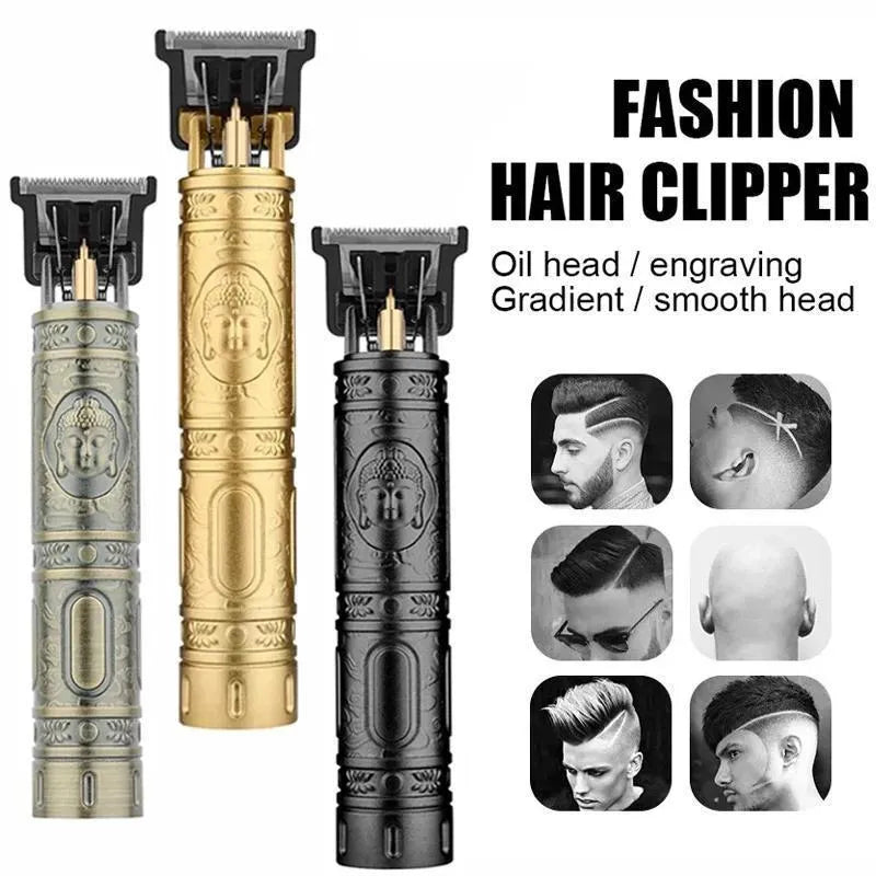 Men's Multi-Function Hair Trimmer with Pop-Up Trimmer - Rechargeable & Waterproof
