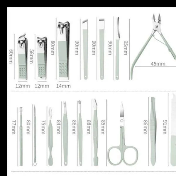 Professional Manicure Pedicure Kit 16 Pcs Set Premium Good Quality