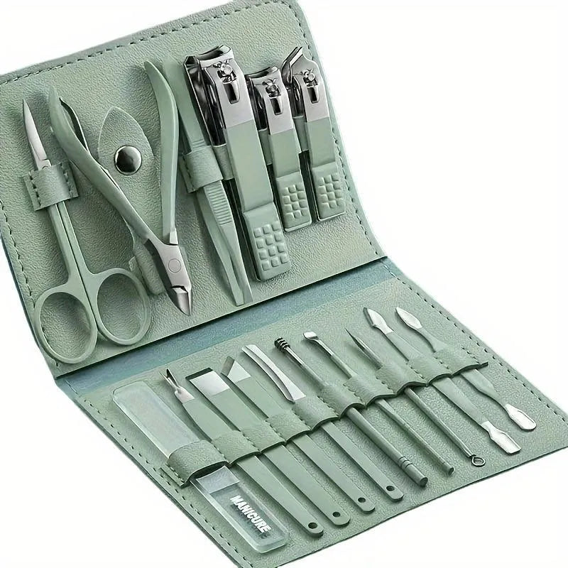 Professional Manicure Pedicure Kit 16 Pcs Set Premium Good Quality